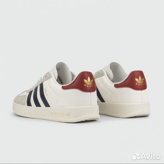 Кроссовки Adidas Gazelle x Gucci White / Blue Str