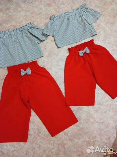 Костюм нарядный для девочек-погодок