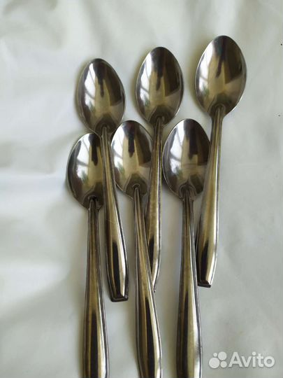 Чайные ложки нер/ сталь обычные в наличии 6 штук