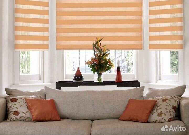 Жалюзи на окна день ночь рулонные