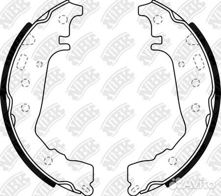 Колодки тормозные барабанные