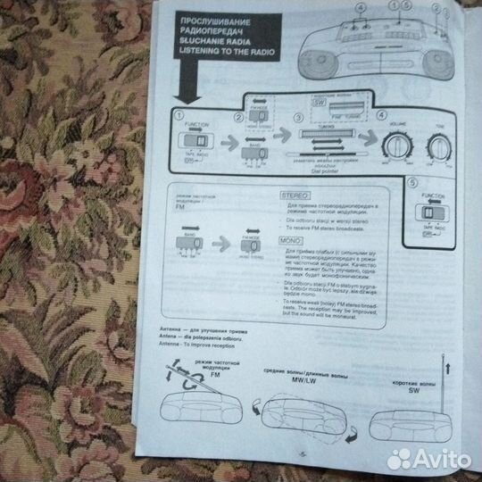 Стереофоническая магнитола 