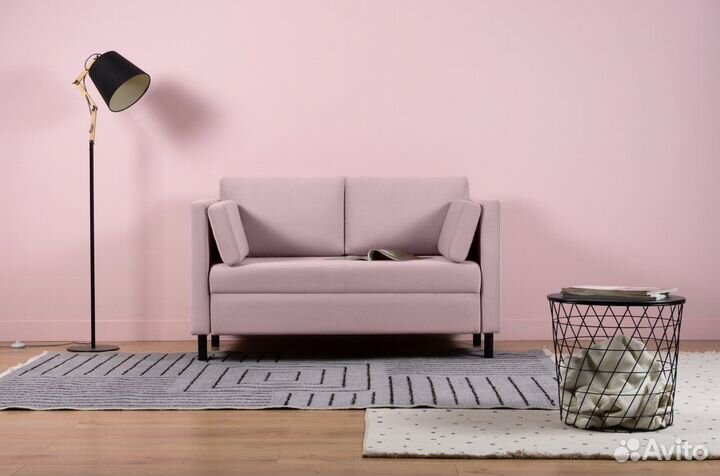 Диван Кела Мини Velvet Pink