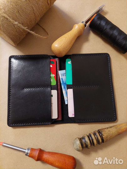 Обложка для документов натуральная кожа