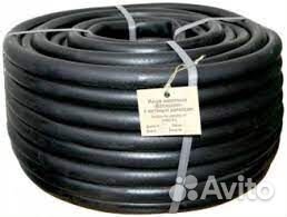 Шланг для полива черный резиновый 3/4 D18мм, L-25м