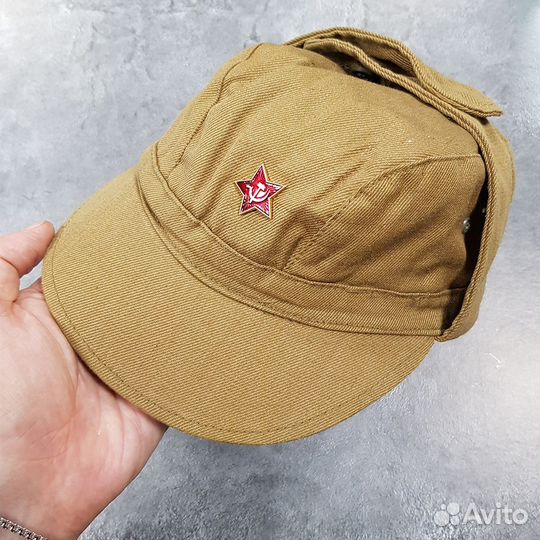 Кепка Афганка песок красная звезда (оригинал СССР)