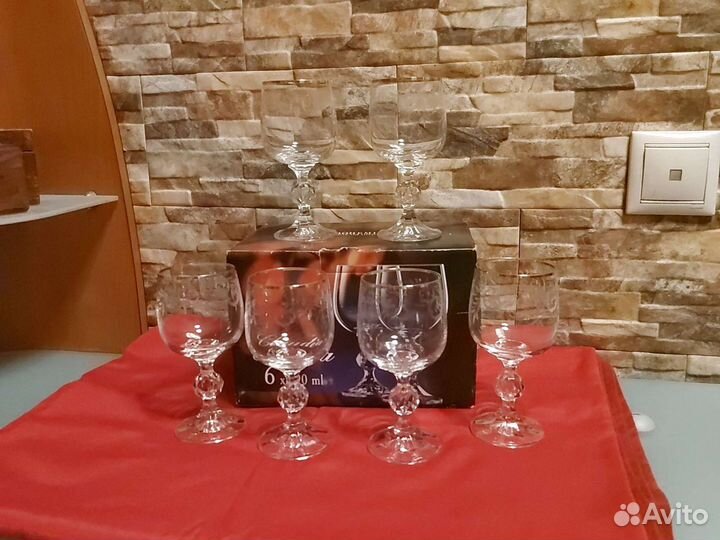 Бокалы для вина 190 мл Богемия