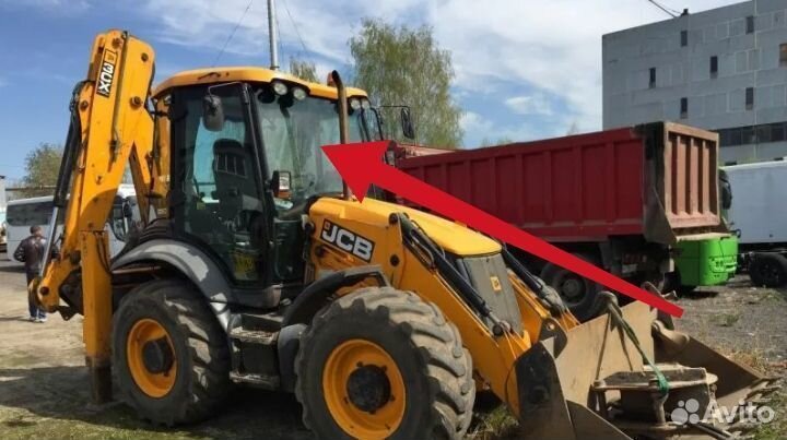 Стекло лобовое замена на погрузчик Jcb 3 CX