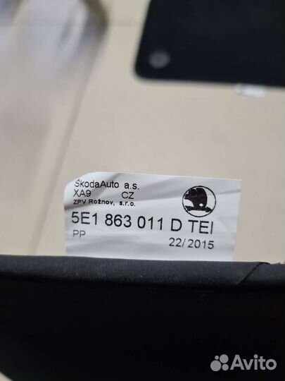 Коврики ворсовые skoda octavia а7 оригинал