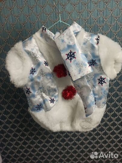 Детский новогодний костюм снеговик