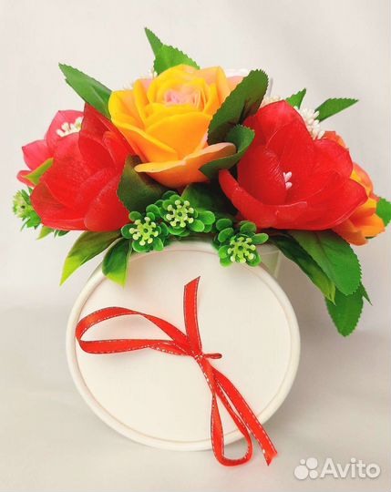 Букет из мыльных цветов