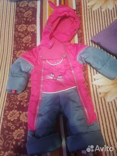 Зимний комбинезон для девочки 74 80