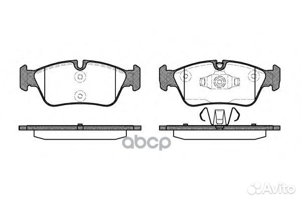 Колодки тормозные BMW 1(E81) /3(E90) 05- перед