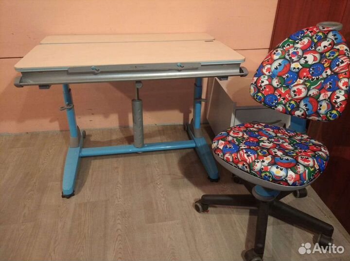 Парта с газ-лифтом+стул Nanotec