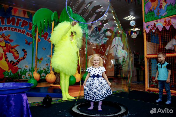 Шоу мыльных пузырей на праздник \ Аниматор Фьёк