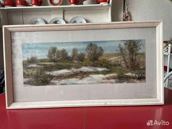 Картина «Сирень» холст масло, старинная