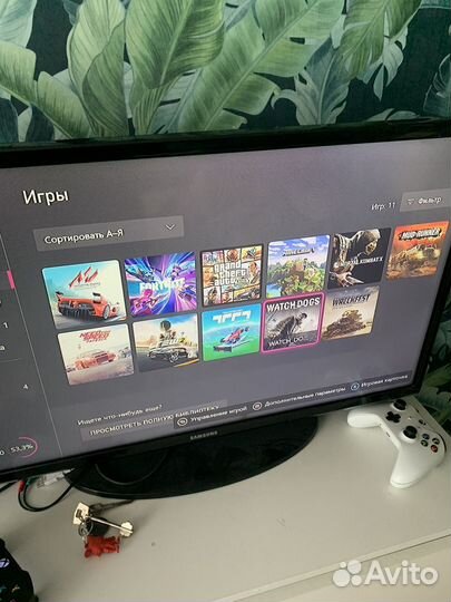 Xbox one s 1tb с играми, торг