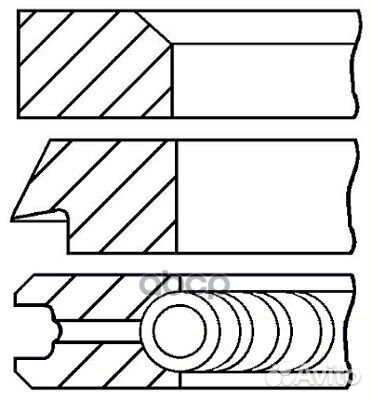 08-427707-00 кольца поршневые d86x2x2x2 +0.5