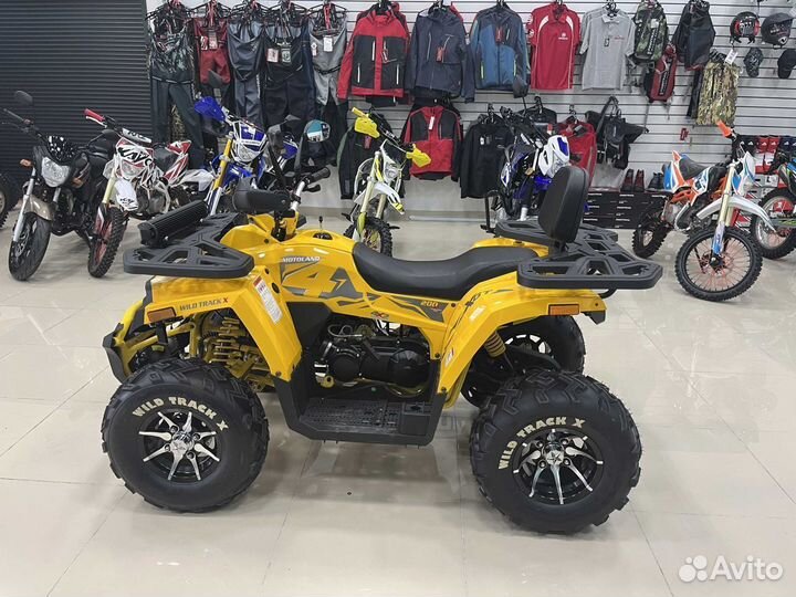Квадроцикл Motoland Wild Track X 200 PRO желтый
