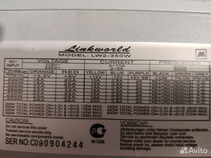 Блок питания 350w