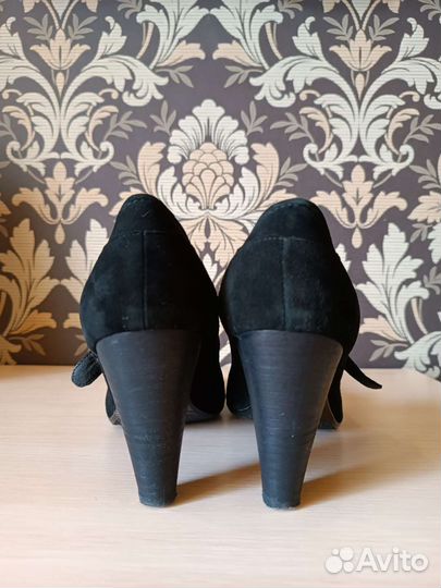 Туфли натуральная замша и кожа