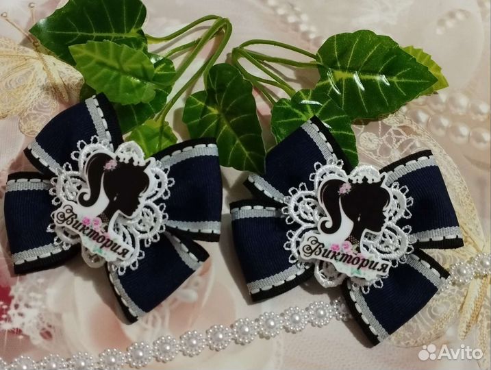 Именные бантики для девочек на заказ