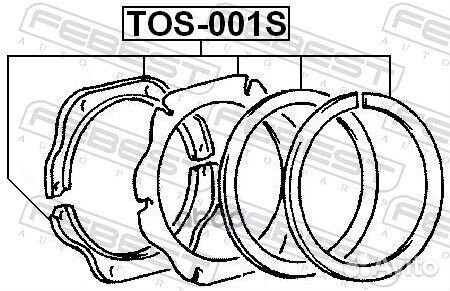 Ремкомплект сальников поворотного кулака (toyota