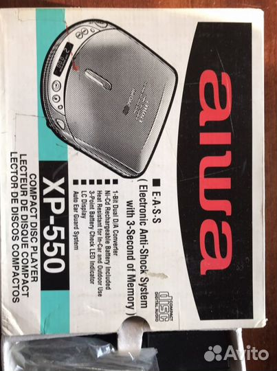 Портативный cd плеер aiwa новый