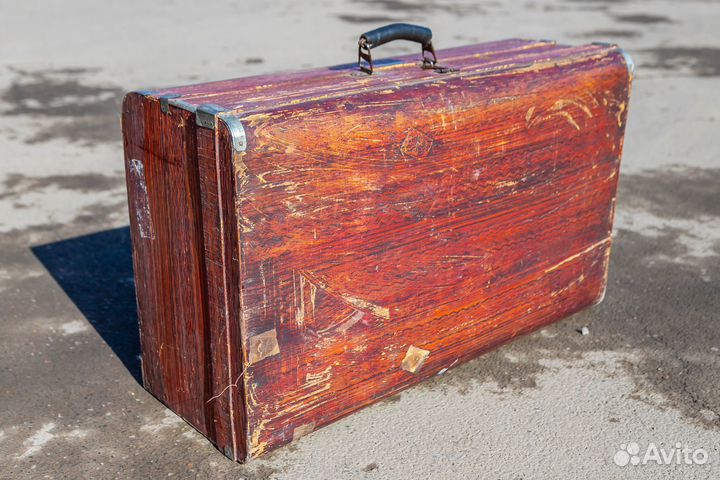 Деревянный чемодан реквизит для фото
