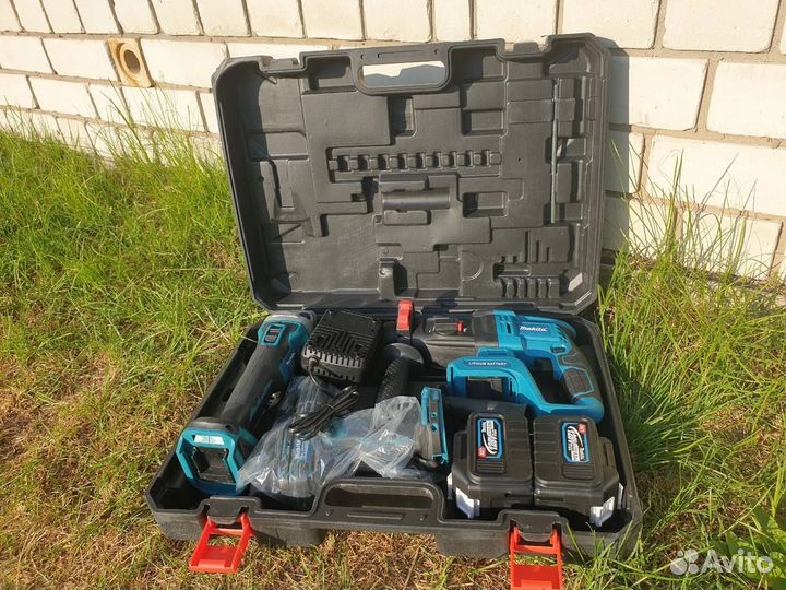 Набор 3в1 перфоратор+шуруповерт+болгарка makita