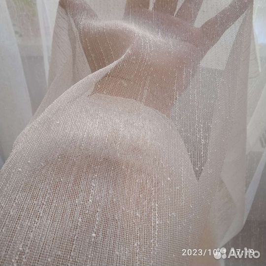 Тюль из льна