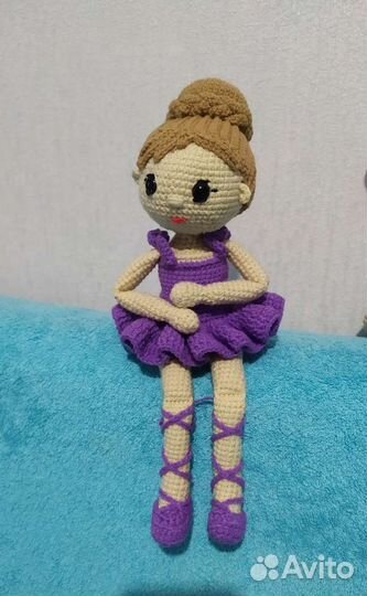 Кукла балерина амигуруми
