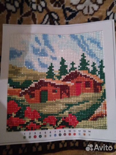 Алмазная вышивка готовая работа