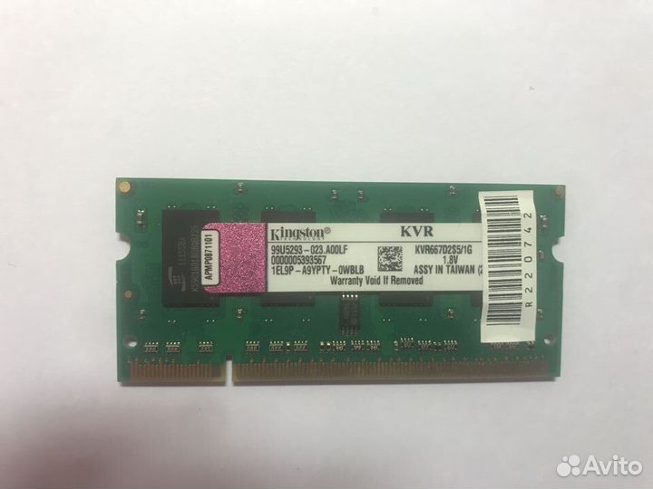 Оперативная память Kingston SO-dimm DDR2