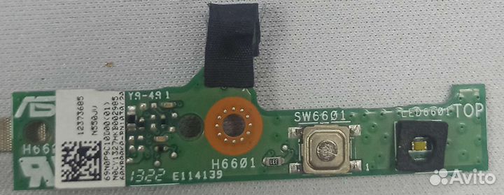 Плата для ноутбука Asus N550JK button BD с кнопкой