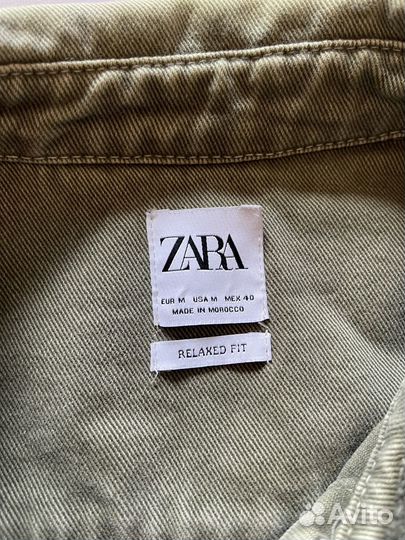 Джинсовая рубашка zara