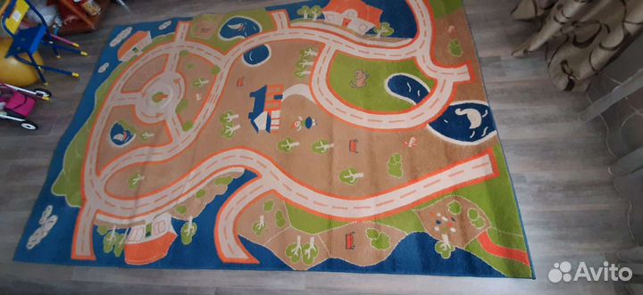 Ковер детский с дорогами