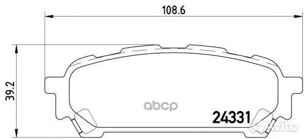 Колодки тормозные, задние P78014 Brembo