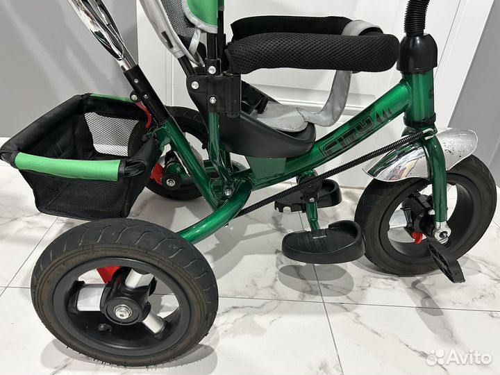 Велосипед коляска с ручкой
