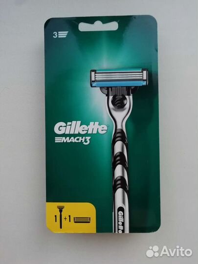 Станок gillette mach3 с 2-мя кассетами