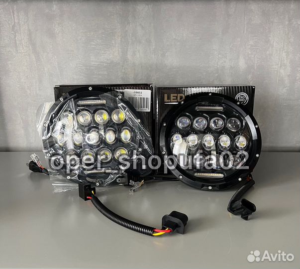 Оптика фары led на ниву