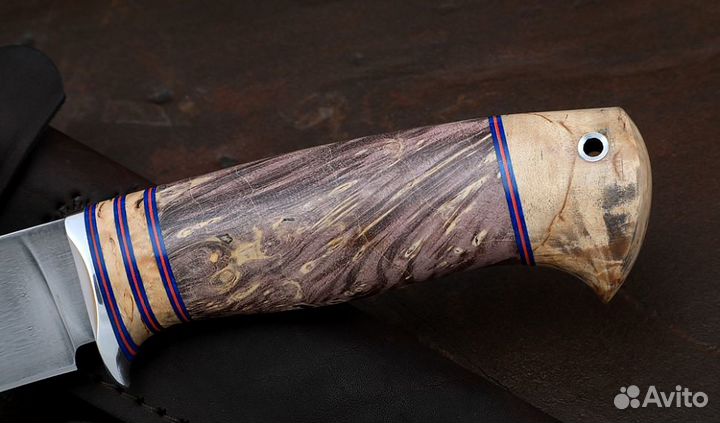 Нож Нептун сталь Р18, рукоять комбинированная каре