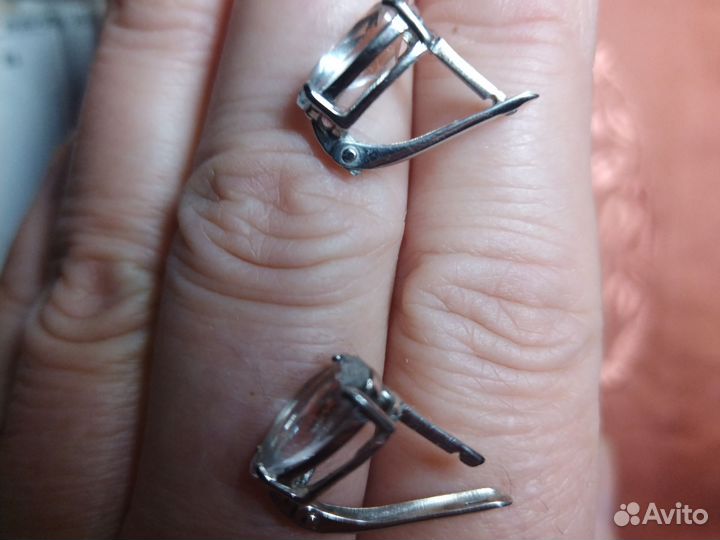 Серьги серебро