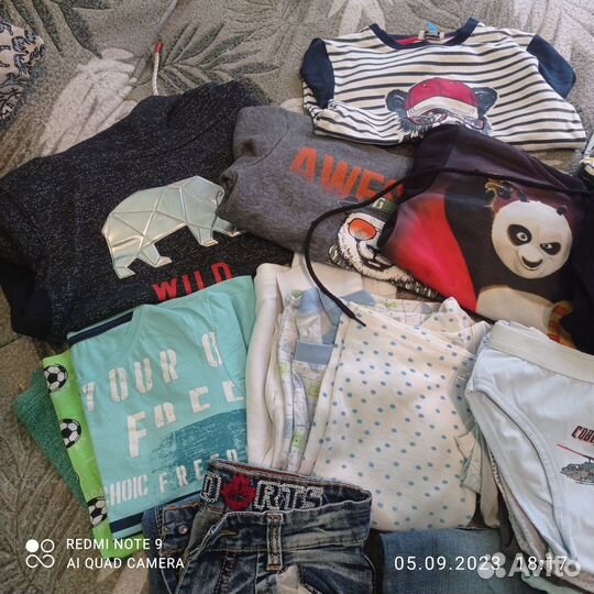 Вещи пакетом на мальчика 4-6 лет