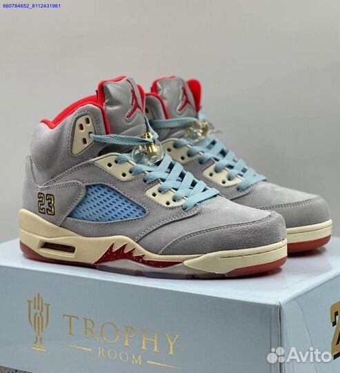 Кроссовки Trophy Room x Air Jordan 5 (Арт.25892)