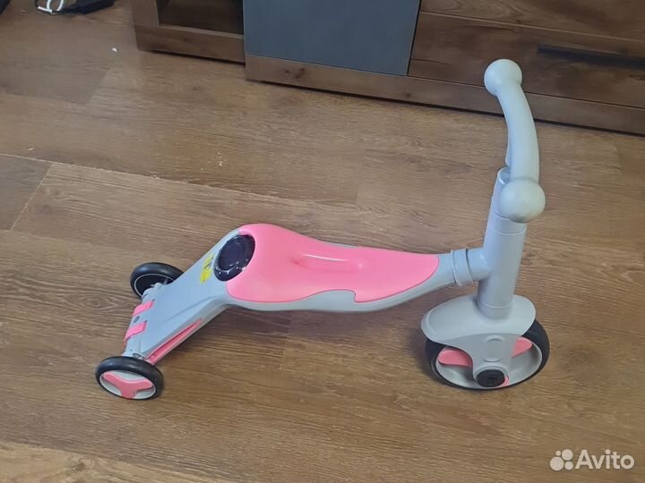 Самокат детский 3 в 1 музыкальный