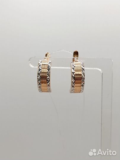 34/Золотые серьги 585 проба
