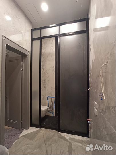 Межкомнатная перегородка из алюминия книжка