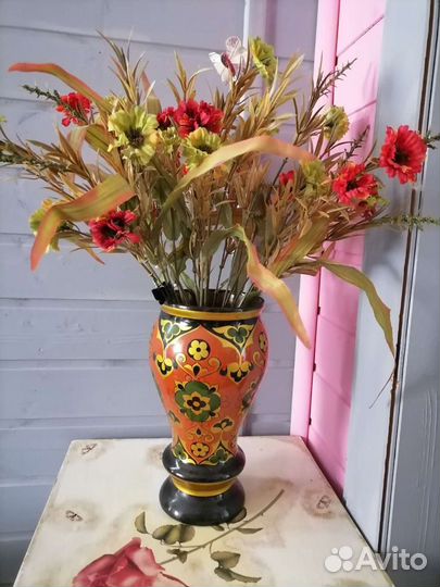 Ваза хохлома 