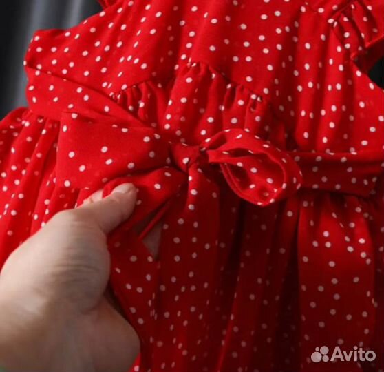 Платье в горошек для девочки